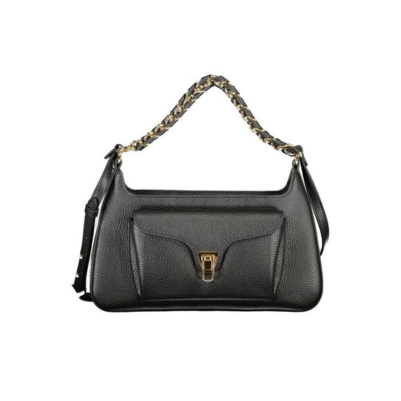 Coccinelle Black Leather Women's Handbag - Picture 1 of 3